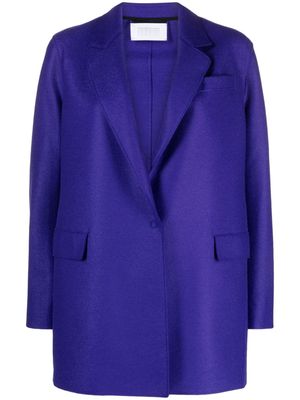 Harris Wharf London single-breasted virgin-wool coat - Purple