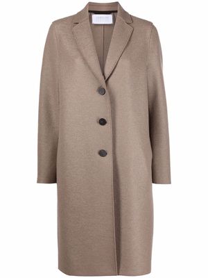 Harris Wharf London single-breasted wool coat - Brown