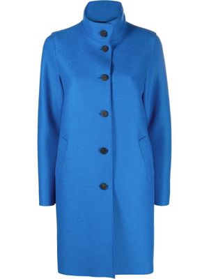 Harris Wharf London spread-collar single-breasted coat - Blue