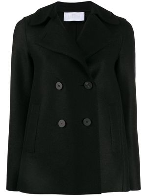 Harris Wharf London straight double-breasted jacket - Black