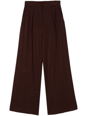 Harris Wharf London virgin-wool straight-leg trousers - Brown