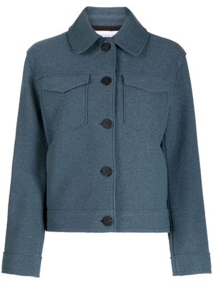 Harris Wharf London Western boiled wool jacket - Blue