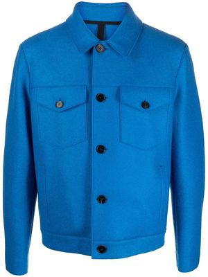 Harris Wharf London Western wool shirt jacket - Blue