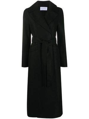 Harris Wharf London wrap-around virgin wool coat - Black