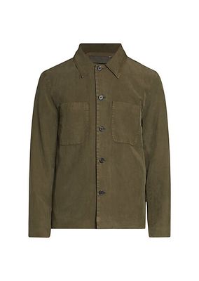 Harrison Garment-Dyed Button-Front Shirt