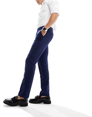 Harry Brown slim fit suit pants in dark blue