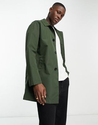 Harry Brown trench in dark green