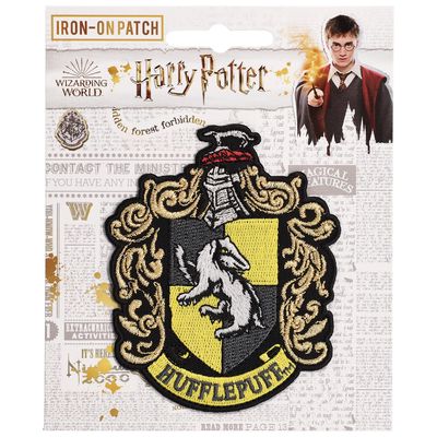 Harry Potter 3" Hufflepuff Crest Iron-On Patch