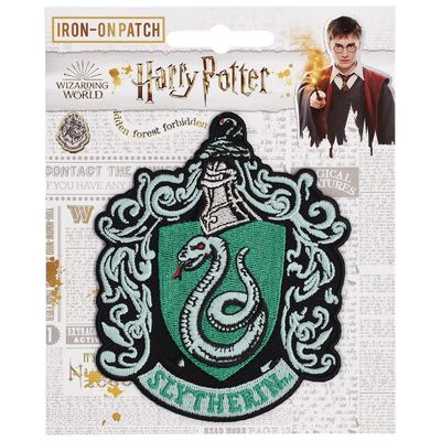 Harry Potter 3" Slytherin Crest Iron-On Patch