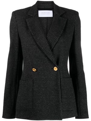 Harrys of London houndstooth double-breasted blazer - Grey