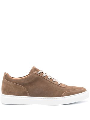 Harrys of London lace-up suede sneakers - Brown