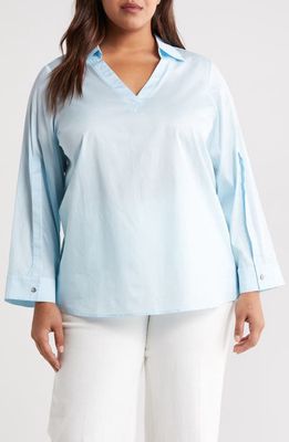 HARSHMAN Lilou Long Sleeve Top in Light Blue 