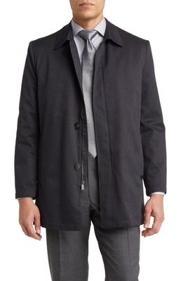 Hart Schaffner Marx Gilmore Water Resistant Raincoat with Removable Liner in Charcoal