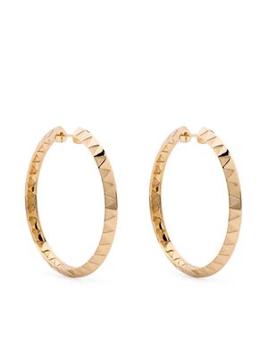 Harwell Godfrey 18kt yellow gold Knife Edge hoop earrings