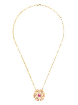 Harwell Godfrey 18kt yellow gold Petunia multi-stone necklace