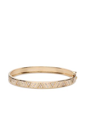 Harwell Godfrey 18kt yellow gold Stardust bangle bracelet