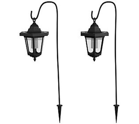 Hastings Home Hanging Solar Coach Lights with H anging Hooks