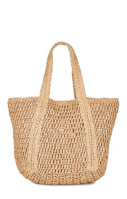 Hat Attack Bora Slouchy Tote in Tan.