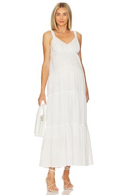 HATCH Katherine Maternity Maxi Dress in White