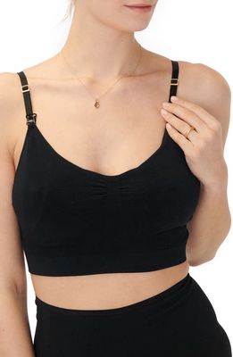 HATCH The Essential Maternity Wireless Pumping and Nursing Bra in Black