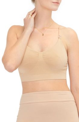 HATCH The Essential Maternity Wireless Pumping and Nursing Bra in Sand