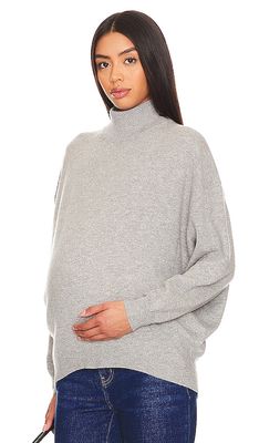 HATCH The Estella Maternity Sweater in Grey