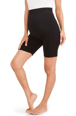 HATCH The Ultimate Over the Bump Maternity Bike Shorts in Black