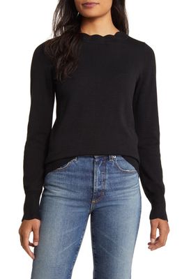Hatley Alice Crewneck Sweater in Black