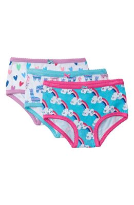 Hatley Kids' Happy Prints 3-Pack Assorted Hipster Briefs in White