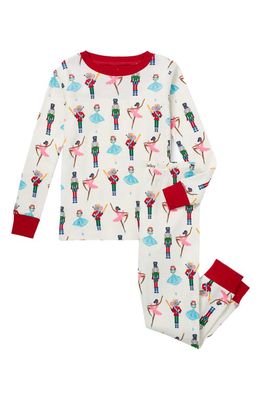 Hatley Kids' Nutcracker Fitted Two-Piece Cotton Pajamas in Cami Lace