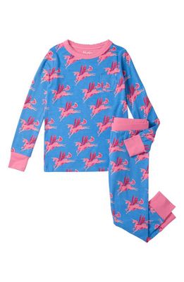 Hatley Kids' Pegasus Flight Fitted Two-Piece Pajamas in Little Boy Blue
