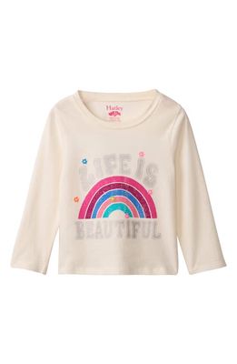 Hatley Life Is Beautiful Cotton Graphic Top in Natural