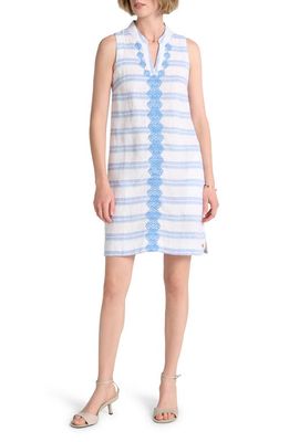 Hatley Marin Seaside Linen Shift Dress in White