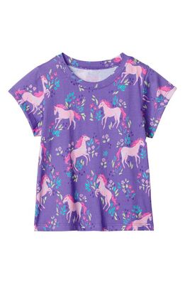 Hatley Meadow Pony Cotton T-Shirt in Purple