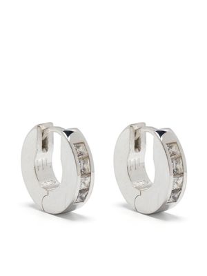 Hatton Labs Baguette hoop earrings - Silver