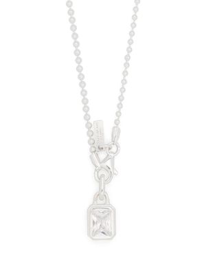 Hatton Labs ball-chain statement-pendant necklace - Silver