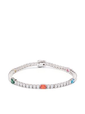 Hatton Labs colour-accent tennis bracelet - Silver