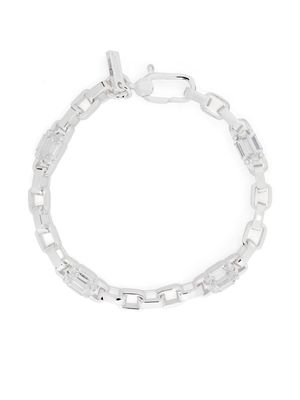 Hatton Labs crystal-embellished chain-link bracelet - Silver