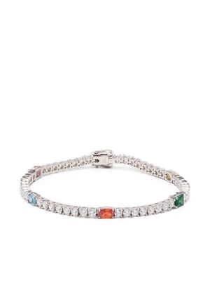 Hatton Labs crystal-embellished detail bracelet - Silver