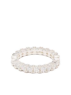 Hatton Labs crystal-embellished finger ring - Silver