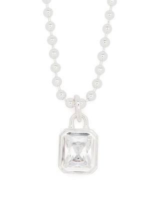Hatton Labs crystal statement-pendant necklace - Silver