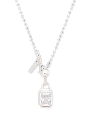 Hatton Labs cubic-zirconia pendant necklace - Silver