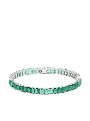 Hatton Labs cubic zirconia tennis bracelet - Green