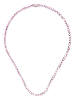 Hatton Labs cubic zirconia tennis necklace - Pink