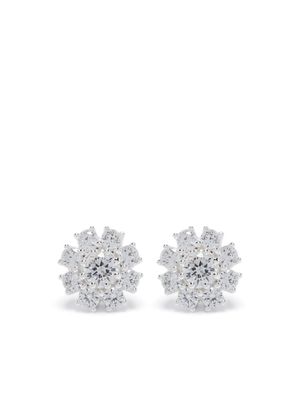 Hatton Labs Daisy crystal-embellished stud earrings - Silver