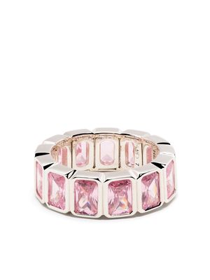 Hatton Labs emerald-cut eternity ring - Pink