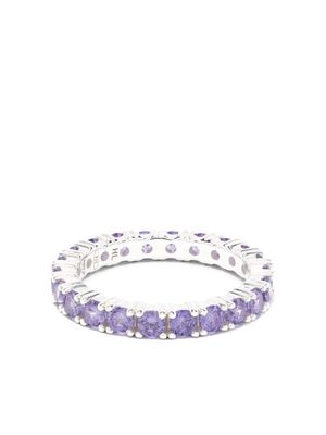 Hatton Labs Eternity sterling silver ring - Purple