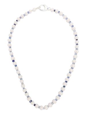 Hatton Labs pearl beaded chain necklace - White