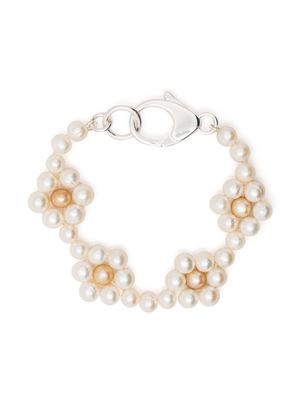 Hatton Labs pearl-embellished detail bracelet - White