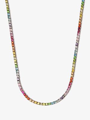 Hatton Labs Rainbow Crystal necklace - Silver